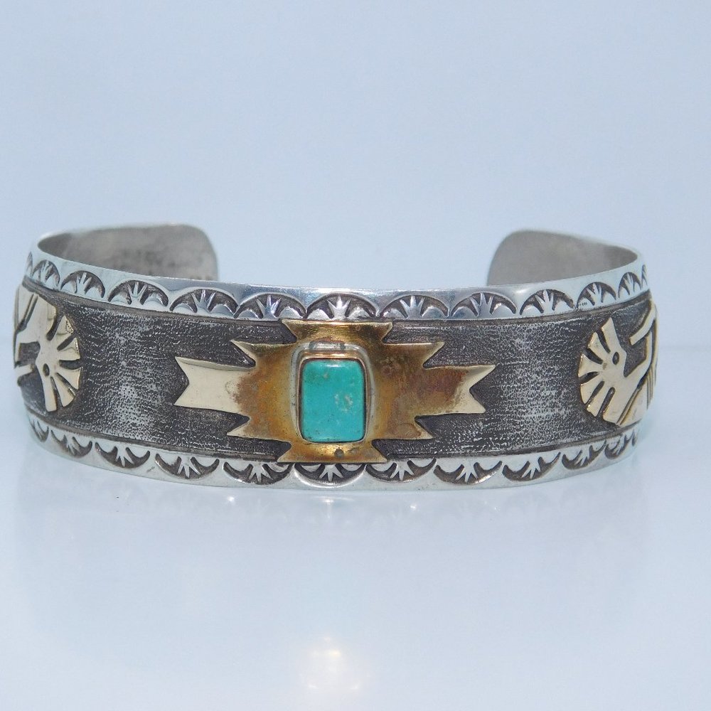 Southwestern Sterling Cuff Bracelet